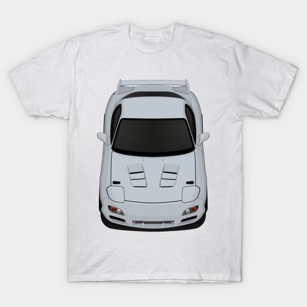 RX7 Silver T-Shirt by VENZ0LIC